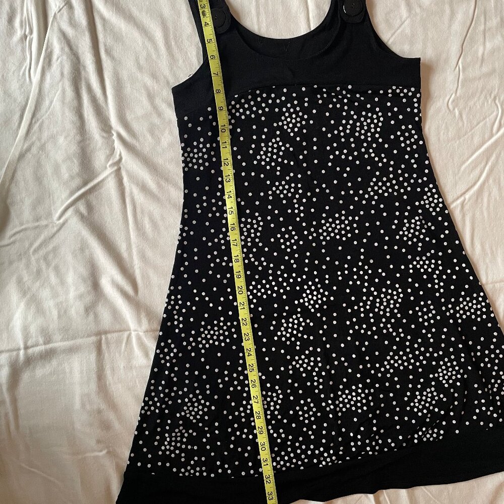 Jessica Polka Dot Black & White 60s Style Mod Midi Dress - Picture 9 of 13